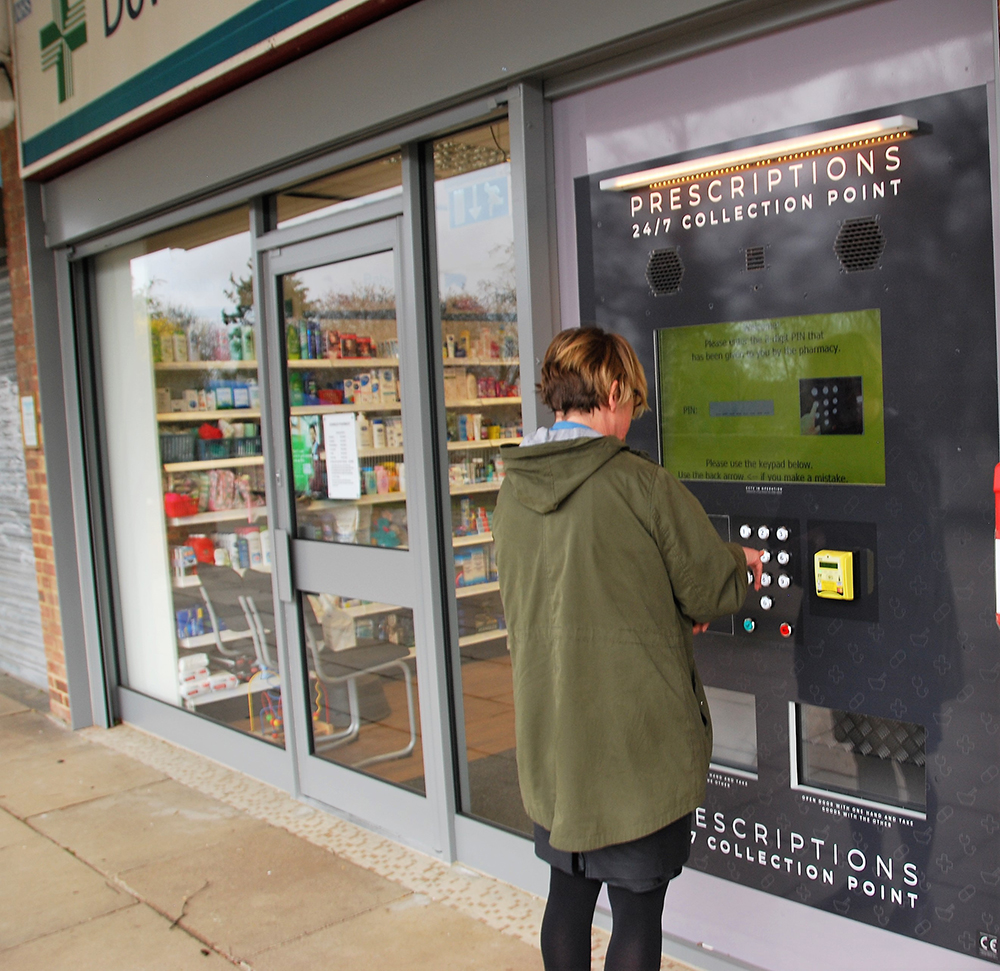 Automated 24 Hour Prescription Collection Point Launched Downley 